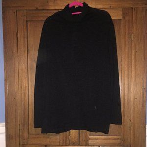 J.Jill Lightweight Black Mock Turtleneck Sweater
